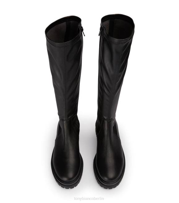 kniehohe Stiefel| de Tony Bianco Frauen Waze-Kalbsstiefel schwarzes venedig/schwarzes venezia 4624429